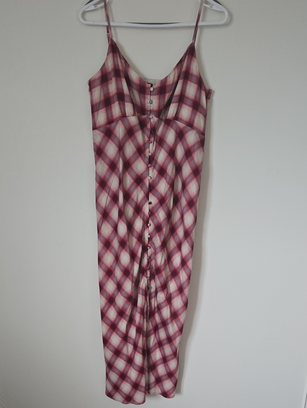 GAP Plaid Buttom Down Cami Dress